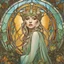 Placeholder: stained glass motif by Alfons Mucha, art by Patrick Woodroffe in the style of Salvador Dali, Lady Gaga as an elf princess in an elven kingdom, HD 4K ultra high resolution, photo-real accurate