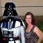 Placeholder: lovely lady with darth vader