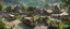Placeholder: a pro-quality photo of a busy outdoor village market, with a beautiful outdoor countryside summer scene with hills & fields, intricate dwellings, many pathways, streams, waterfalls, waterwheel : very high detail, photorealistic, epic cinematic, 8K, Large depth of field