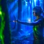 Placeholder: orissa kelly shooting bow and arrow in the underground grove glowing light, in the style of escher, 8k, down-light, soft light, depth of field, photo realism, trending on art station, high detail, smoke and fog