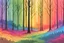 Placeholder: rainbow forest background