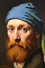 Placeholder: Vincent Van Stahp facial portrait, oil on canvas by Flan Ders
