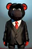 Placeholder: Waist up muppet Portrait, Kim Jong-un as muppet doll, black suit, photo studio, red background, unreal engine 5, concept art, art station, god lights, ray tracing, RTX, lumen lighting, ultra detail, volumetric lighting, 3d.