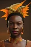 Placeholder: kente with short hair and dragons wings wearing only dragon scales,mythical,fantasy , magnificent, majestic, highly intricate, Realistic photography, incredibly detailed, ultra high resolution, 8k, complex 3d render, cinema 4d.