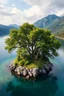 Placeholder: Create a an island, with tress