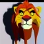 Placeholder: Lion King Animation OC Loca male lion triangular face shape hooked black nose tip