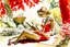 Placeholder: woman in red swimsuit reading a book in a beautiful garden in sunshine style Vittorio Giardino, stylized pen drawing and watercolor