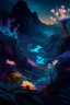 Placeholder: A breathtaking landscape depicting a hidden valley, filled with exotic, bioluminescent plants and flowers, casting a mesmerizing, otherworldly glow across the scene.