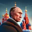 Placeholder: cartoon of President putin in the Kremlin detallada obra de arte 4k