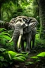 Placeholder: In a lush jungle, lived Ellie the elephant, known for her kindness