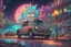 Placeholder: Rick in 8k cartoon artstyle, neon effect, Rick and morty them close picture, rain, fantasy world, intricate details, highly detailed, high details, detailed portrait, masterpiece,ultra detailed, ultra quality