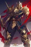 Placeholder: Slim Armored Male Blood Knight Elf by anime style