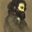 Placeholder: portrait of a depressed bearded man by goya