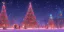 Placeholder: big city in christmas night, snow flakes, many three, Christmas decoration, Christmas light