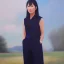 Placeholder: Full body portrait, painting, medium shot lady Style of Yu Maeda