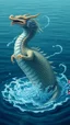 Placeholder: Величественный водяной дракон, который поднимается из воды или скользит по волнам, по воде кольца из его тела, пасть закрыта. Его форма может быть змеевидной, с чешуёй, похожей на струи воды. Он должен излучать силу и защиту, а не агрессию.