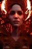 Placeholder: portrait of samantha prince set in fire, cinematic lighting, photorealistic, ornate, intricate, realistic, detailed, volumetric light and shadow, hyper HD, octane render, unreal engine insanely detailed and intricate, hypermaximalist, elegant, ornate, hyper-realistic, super detailed --v 4