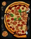 Placeholder: pizza sticker, cartoon style