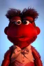 Placeholder: Waist up muppet Portrait, Nicolás maduro muppet doll, mustache, photo studio, red background, unreal engine 5, concept art, art station, ray tracing, lumen lighting, ultra detail, volumetric lighting, 3d.