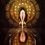 Placeholder: magic portal, glistening oiled shiny, intricate, Exquisite details and textures, highly detailed, digital painting by WLOP, Artgerm, Rembrandt, Gustav Klimt 8k