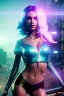 Placeholder: Futuristic fantasy dancer, portrait from waist up, physically fit, latex and leather attire, blue eyes, pastel hair, intricate eyeliner, vibrant eyeshadow, clear completion, soft lighting, 4k resolution, intricate details, insanely detailed, colorful cityscape background, masterpiece, expert, cinematic smooth, retroanime style, realistic details, no helmet