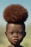 Placeholder: african baby head portrait, warrior costume, village, meditation, woods, cyberpunk, 8k quality