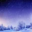 Placeholder: winter landscape, crystal, stars, dreamy