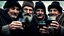 Placeholder: close-up photo, european hungarian villager mens in dark winter cloths toasting men's hands holding short drink glass glasses with water, winter, low light, background blur old authentic villager faces, high detalied, sharp focus, high realistic, perfect photo