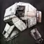 Placeholder: photorealistic at-at pilot helmet with weathered painting , illustration on coarse canvas by <agnes cecile> and <Yoji Shinkawa>, ornate and intricate details , soft smooth lighting, ultra detailed concept art,