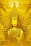 Placeholder: A golden yellow angelic heaven designed in ancient Egyptian hieroglyphics painted by Zhang Lu