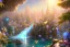 Placeholder:  white and gold crystal cosmic ambiance，waterfall, full of details, smooth, bright sunshine，soft light atmosphere, light effect，vaporwave colorful, concept art, smooth, extremely sharp detail, finely tuned detail, ultra high definition, 8 k, unreal engine 5, ultra sharp focus