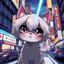 Placeholder: Cat hair emo , Lazer eyes , Tokyo city night view wallpaper , cartoon