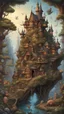 Placeholder: A whimsical fantasy realm, blending inlaws and outlaws, fantastical creatures, intricate designs, high-definition quality, inspired by Jacek Yerka, Jean-Baptiste Monge, and Tim Burton, detailed foreground featuring mythical beings, highly-detailed background with hidden surprises, reminiscent of Bev Doolittle's intricate style, Eanger Irving Couse's storytelling essence, magical and mysterious atmosphere, vibrant and rich color palette, enchanting lighting effects, surreal and imaginative settin