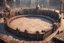 Placeholder: fantasy medieval fighting arena close up