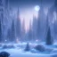 Placeholder: winter landscape, bells, ice, dreamy, science fiction