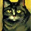 Placeholder: Portrait of a cat by Van Gogh