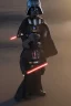 Placeholder: Darth Vader toddler, full body, bokeh, hyper realistic