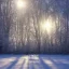 Placeholder: winter landscape, crystal, sun, hyperreal