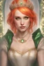 Placeholder: Hayley Williams as a Renaissance Disney princess wearing a delicate tiara, looking at the camera with her green eyes, beautiful and aesthetic, close up, dramatic pose, intricate, highly detailed, detailed face, smooth, sharp focus, specular light, occlusion shadow, luminous color sparkles, glitter, artgerm, artstation, art by mika pikazo and ilya kuvshinov and rembrandt and greg rutkowski, fantasy illustration