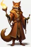 Placeholder: brown fox humanoid monk sorcerer dnd