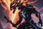 Placeholder: Miles in 8k solo leveling shadow artstyle, Crystal and Symbiote them, neon effect , dragon tattoos, close picture, full body, apocalypse, intricate details, highly detailed, high details, detailed portrait, masterpiece,ultra detailed, ultra quality