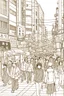 Placeholder: Tokyo streets, line arts