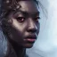 Placeholder: sango fantasy, fantasy magic, intricate, sharp focus, illustration, highly detailed, digital painting, concept art, matte, artgerm and paul lewin and kehinde wiley, masterpiece sexy lips Asian afro lips black African lady body Asian Dragon head silver bright rain lady outer space pretty skull head