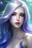 Placeholder: game woman mermaid white hair purple eyes