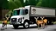 Placeholder: 3 deer that look like Mafia Goons take charge at the moving truck company corporate complex using Human like Mafia tactics brute force