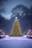 Placeholder: Central park, Realistic night christmas, snow, 4k, big tree christimas, intricate, bump