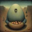 Placeholder: Surreal horror style by Pawel Kuczynski and Victor Pasmore and Beksinski and Arthur Secunda and Aeron Alfrey, surreal abstract art, paranoid deep-seated fear of being watched, metaphoric sinister anthropomorphic interconnected potatoes, weirdcore, unsettling, asymmetric diagonal abstractions, surreal masterpiece, bright colors, metaphoric, creepy, never before seen art of beyond, textured dark oil painting