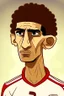 Placeholder: Omar Marmoush Egyptian football player ,cartoon 2d