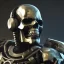 Placeholder:  octane render, 8k, high detail, droid, android skull, metallic, full figure, fit in board, art by Yoji Shinkawa