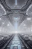 Placeholder: an idea is created of a bridge which has white clouds, in the style of futuristic digital art, grid formations, hall of mirrors, black and gray, photorealistic fantasies, multilayered dimensions, frontal perspective